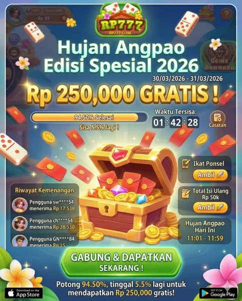 RP777 Bonus Member Baru 100%